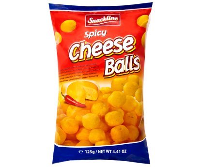 Snack Spicy Cheese Balls im 125g Beutel von Snackline von Snackline