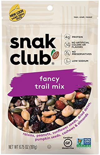 Snak Club Fancy Trail Mix wiederverschließbarer Beutel mit 200 ml Fassungsvermögen von Snak Club