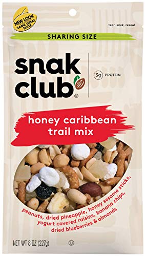 Snak Club Honey Caribbean Trail Mix, 237 ml, 6 Stück von Snak Club