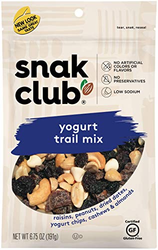 Snak Club Joghurt-Nuss-Trail-Mix, wiederverschließbarer Beutel, 200 ml von Snak Club