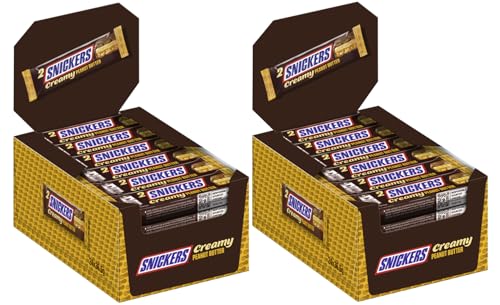 2x SNICKERS Duo Creamy Peanut Butter 24x(2x18,25g) von Snickers