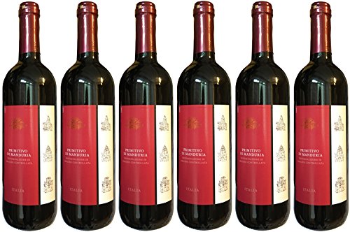 PRIMITIVO Puglia IGP (6 x 0,75 L) trockener Rotwein - 13,0% Vol. Italien von Snnim