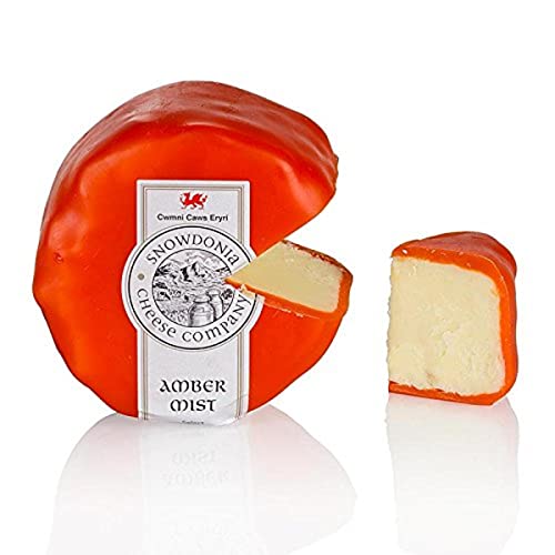 Snowdonia - Amber Mist, Cheddar Käse mit Whisky, oranger Wachs, 200 g von Snowdonia