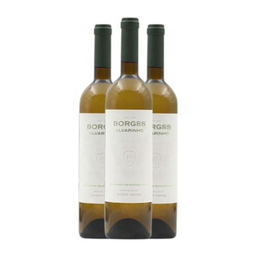 Borges Albariño Vinho Verde Jung 75 cl Weißwein (Karton mit 3 Flaschen von 75 cl) von Sociedade dos Vinhos Borges