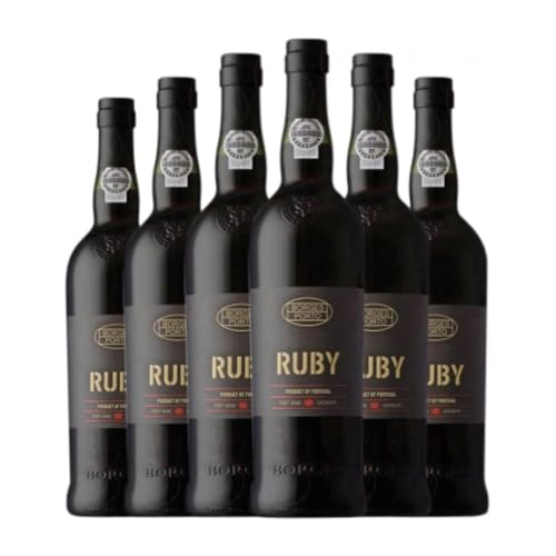 Borges Ruby Porto 75 cl Verstärkter Wein (Karton mit 6 Flaschen von 75 cl) von Sociedade dos Vinhos Borges