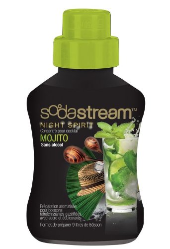 SodaStream Mojito-Konzentrat, 375 ml, Sirup für Wassersprudler Night Spirit von SodaStream