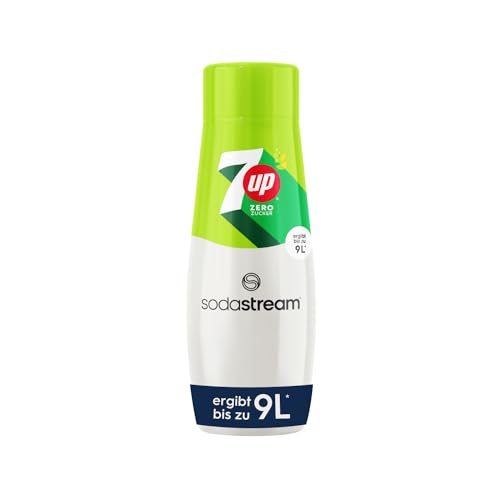 SodaStream Sirup 7UP Zero Zucker - 1x Flasche ergibt 9 Liter Fertiggetränk, Sekundenschnell zubereitet und immer frisch, 440 ml von SodaStream