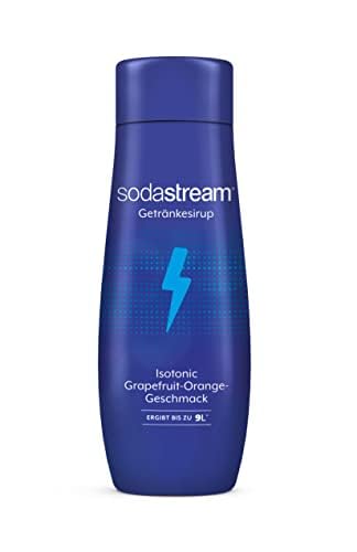 SodaStream Sirup Isotonic, 1x Flasche ergibt 9 Liter Fertiggetränk, Sekundenschnell zubereitet und immer frisch, 440 ml, Grapefruit von SodaStream