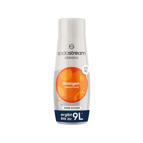 SodaStream Sirup Orange ohne Zucker, 1x Flasche ergibt 9 Liter Fertiggetränk, Sekundenschnell zubereitet und immer frisch, 440 ml von SodaStream