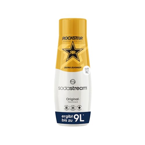 SodaStream Sirup Rockstar Original Zero - 1x Flasche ergibt 9 Liter Fertiggetränk, Sekundenschnell zubereitet und immer frisch, 440 ml von SodaStream