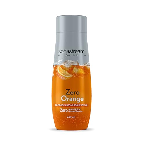 SodaStream Syrup Classic Orange Zero - 440 ml - Vollmundiges, kalorienarmes Orangengetränk - Gut für 7 bis 9 Liter Limonaden mit Sprudelgeschmack - Speziell für Sprudelwassergeräte - Langlebig von SodaStream