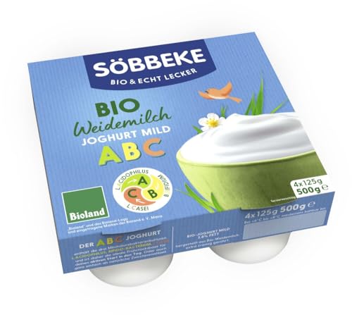 Söbbeke ABC Bio-Weidemilch Joghurt mild Multipack (6 x 500 gr) von Söbbeke