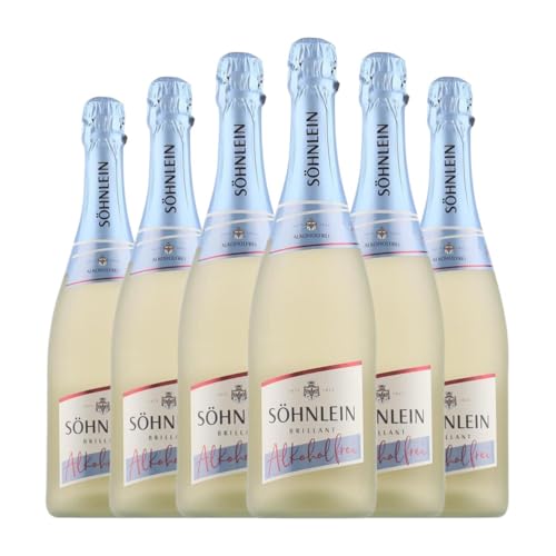 Söhnlein Brillant 0,0 75 cl Sin Alcohol Weißer Sekt (Karton mit 6 Flaschen von 75 cl) von Söhnlein Brillant