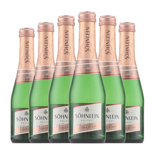 Söhnlein Brillant Brillant Trocken Kleine Flasche 20 cl Weißer Sekt (Karton mit 6 Kleine Flasche von 20 cl) von Söhnlein Brillant