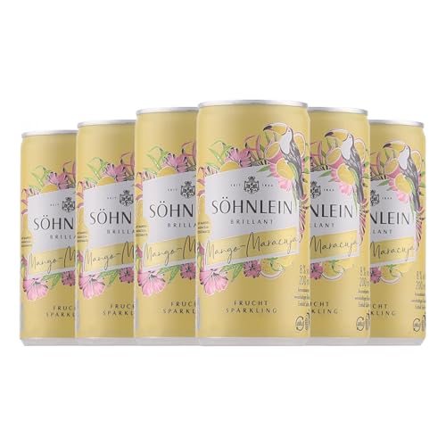 Söhnlein Brillant Mango Maracuja Alu-Dose 20 cl Weißer Sekt (Karton mit 6 Alu-Dose von 20 cl) von Söhnlein Brillant