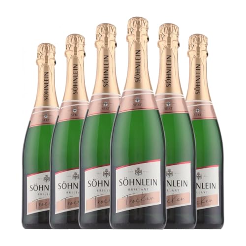 Söhnlein Brillant Sekt Trocken 75 cl Weißer Sekt (Karton mit 6 Flaschen von 75 cl) von Söhnlein Brillant