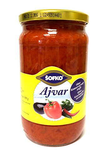 12 x 680g Sofko Ajvar Paprika Gemüsezubereitung MILD von Sofko