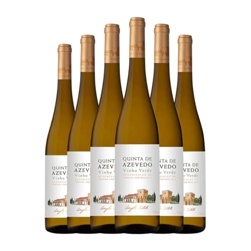 Sogrape Azevedo Vinho Verde 75 cl Weißwein (Karton mit 6 Flaschen von 75 cl) von Sogrape Vinhos SA