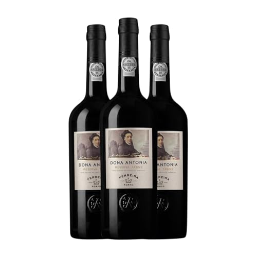 Sogrape Ferreira Dona Antónia Tawny Porto Reserve 75 cl Verstärkter Wein (Karton mit 3 Flaschen von 75 cl) von Sogrape Vinhos SA