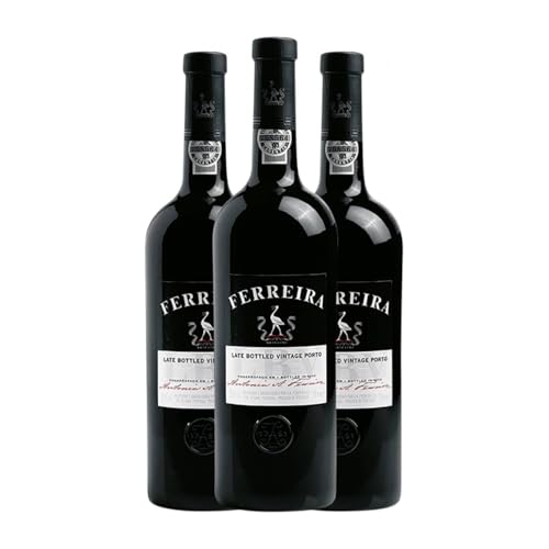 Sogrape Ferreira Late Bottled Vintage Porto 75 cl Verstärkter Wein (Karton mit 3 Flaschen von 75 cl) von Sogrape Vinhos SA