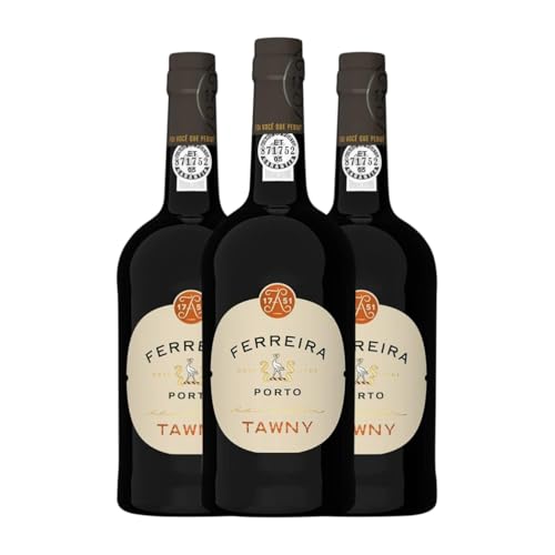 Sogrape Ferreira Tawny Porto 75 cl Verstärkter Wein (Karton mit 3 Flaschen von 75 cl) von Sogrape Vinhos SA