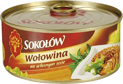 SOKOLOW wolowina w sosie wlasnym konserwa 300g. / Boeuf dans sa sauce / (W) von Sokołów