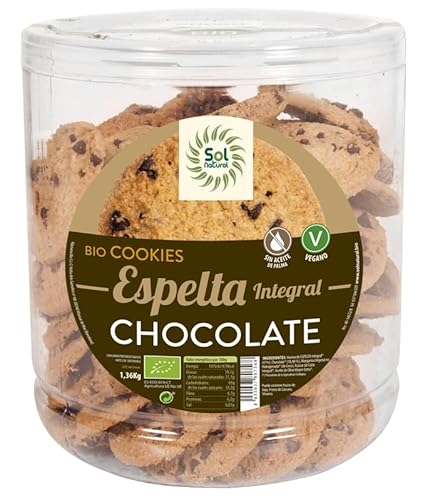 Cookies granel de espelta integral con chocolate Bio bote 1,36 kg Sol Natural von SOLNATURAL