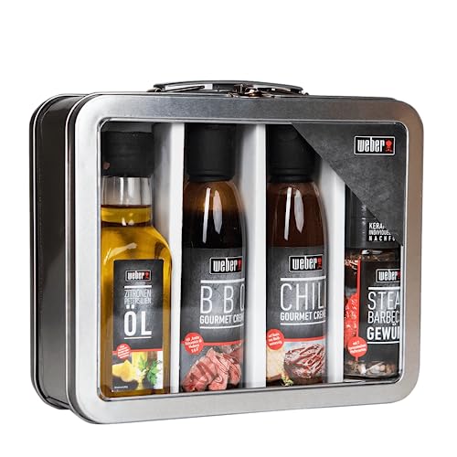 Geschenkset Grillkoffer | Zitronenöl | Gourmet Creme | Gewürzmühle von Sole e Sapore