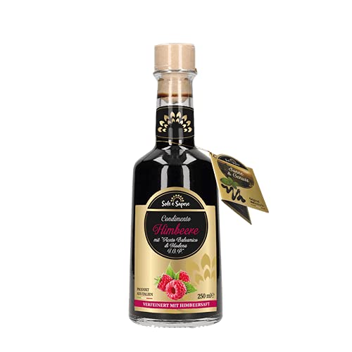 Sole e Sapore | Condimento Himbeere mit Aceto Balsamico I.G.P. | aus Italien | 250ml von Sole e Sapore