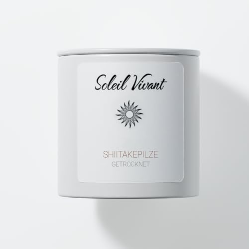 Getrocknete Shiitake Pilze von Soleil Vivant, 45g (Weiße Dose) von Soleil Vivant