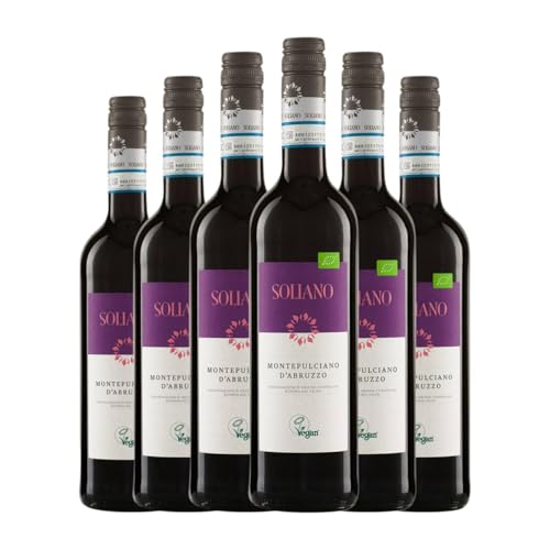 Soliano Montepulciano Abruzzo 75 cl Rotwein (Karton mit 6 Flaschen von 75 cl) von Soliano