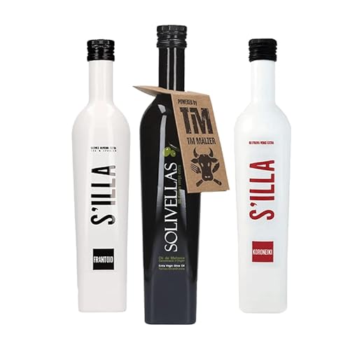 Solivellas Probierpaket Solivellas Olivenöle | Drei Olivenöle | Auch als Geschenk | 3x 500ml von Solivellas, Mallorca