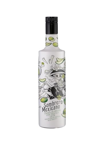 Sombrero Mexicano – Melon-Tequila Likör mit Sahne, 0,7l, 15% Vol. – Inspiriert von La Catrina von Sombrero Mexicano