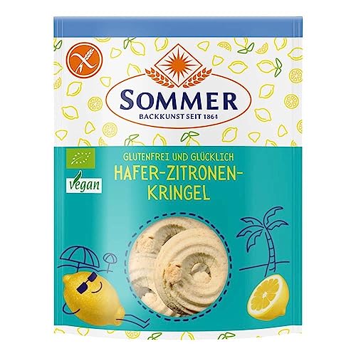 Sommer Glutenfrei und Glücklich, Hafer-Zitronen-Kringel, 100g (12) von ‎Sommer & Co.