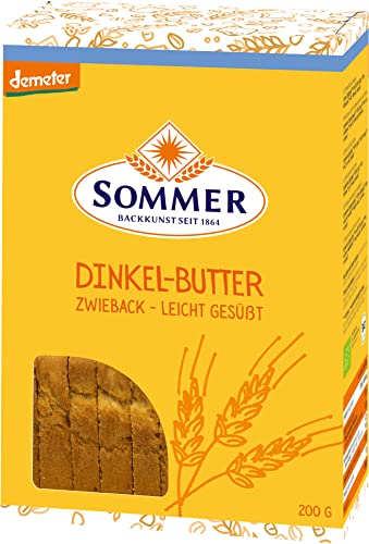 Sommer & Co. Bio Demeter Dinkel Butter Zwieback (6 x 200 gr) von SOMMER CABLE