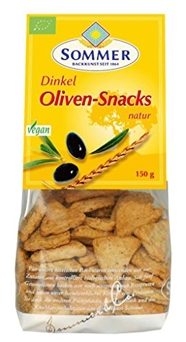 Sommer & Co. Dinkel-Oliven-Snack, natur (150 g) - Bio von SOMMER CABLE
