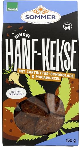 SOMMER CABLE Dinkelkekse Hanf-Schoko mit Macawurzel, 150 g von Sommer