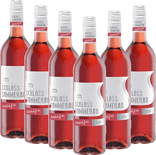 Schloss Sommerau Roséwein alkoholfrei von Sommerau - Roséwein 6 x 0,75l VINELLO - 6er - Weinpaket inkl. kostenlosem VINELLO.weinausgießer von Sommerau