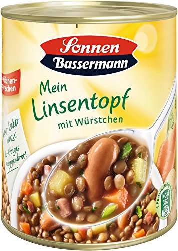 Sonnen Bassermann Linsen-Topf , 3er Pack (3 x 800 g Dose) von Sonnen Bassermann