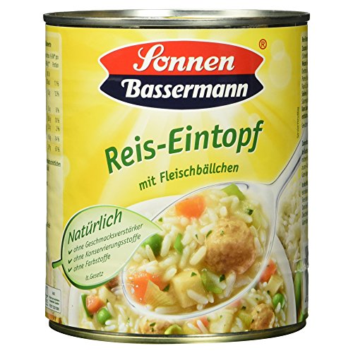 Sonnen Bassermann Reistopf mit Fleischbeilage, 800g (Packung mit 6) von Sonnen Bassermann