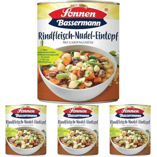 Sonnen Bassermann Rindfleisch Nudeltopf, 800 g (Packung mit 4) von Sonnen Bassermann