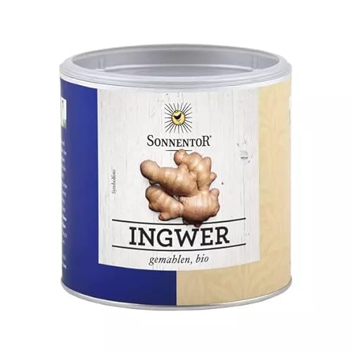 Sonnentor BIO Ingwer gemahlen Dose (180 g) - Ingwerpulver für Marinade, Gewürzmischung, Getränke - AT-BIO-301 von Sonnen tor