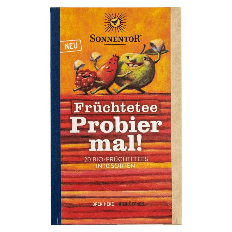 Bio Früchtetee, Probier mal! MHD 31.12.2024 von Sonnentor