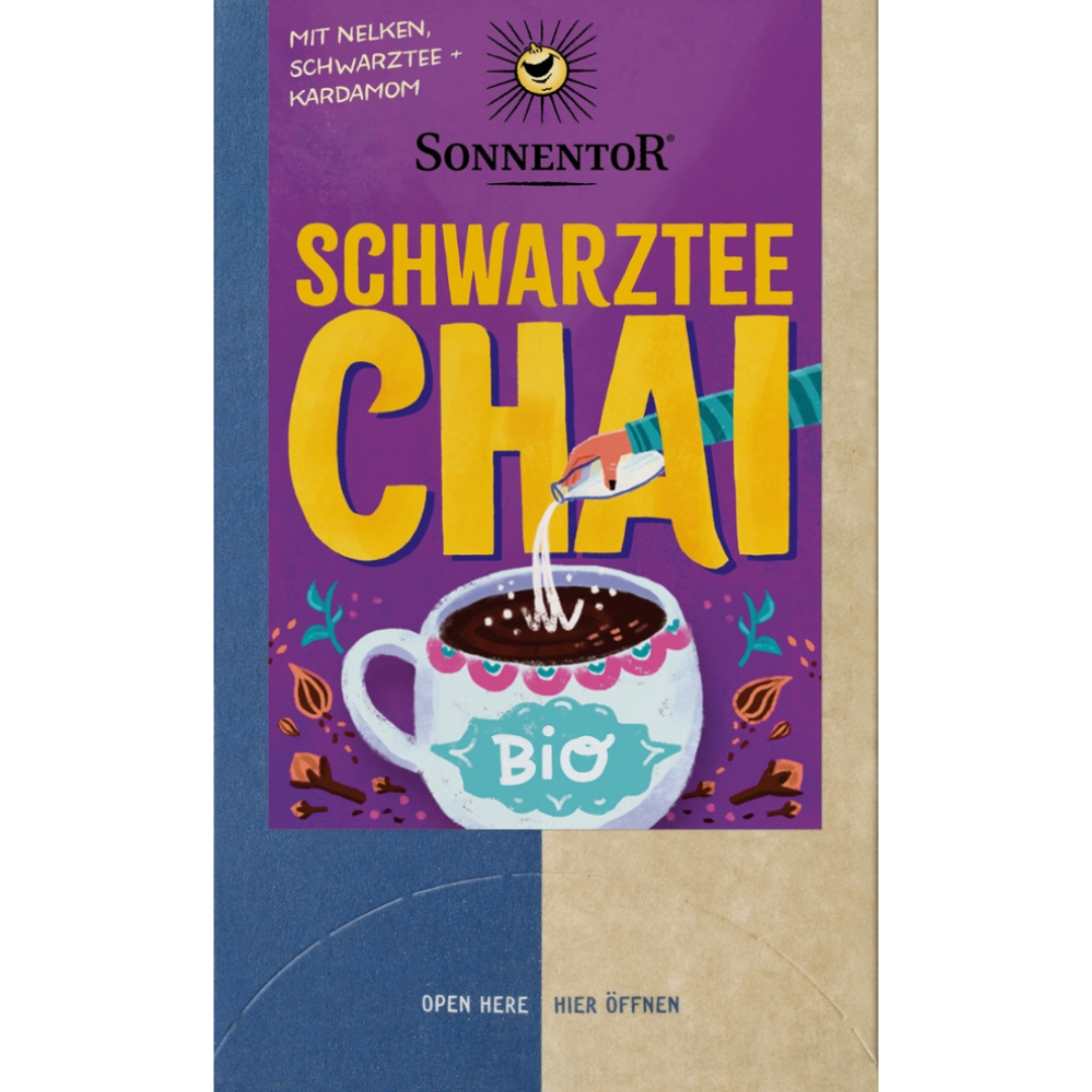 Bio Schwarztee Chai von Sonnentor