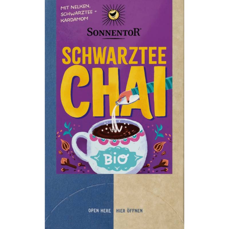 Bio Schwarztee Chai von Sonnentor