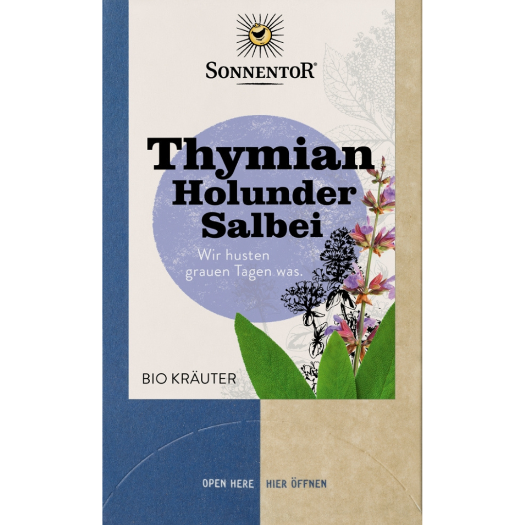 Bio Thymian-Holunder-Salbei von Sonnentor