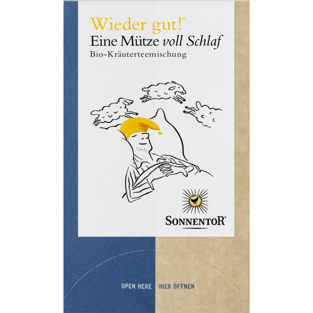 Bio Wieder gut! Eine Mütze voll Schlaf Tee, 18Btl von Sonnentor