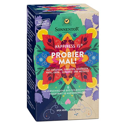 Happiness is® Probier mal!. Doppelkammerbeutel (0.03 Kg) von Sonnentor