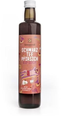 Schwarztee-Pfirsich Eistee Sirup 18 x 500 ml von Sonnentor