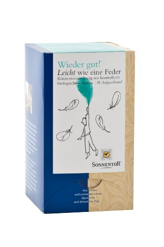 Sonnentor Leicht wie eine Feder - Wieder gut! kbA, Doppelkammerbeutel, 2er Pack (2 x 27 g) - Bio von Sonnentor